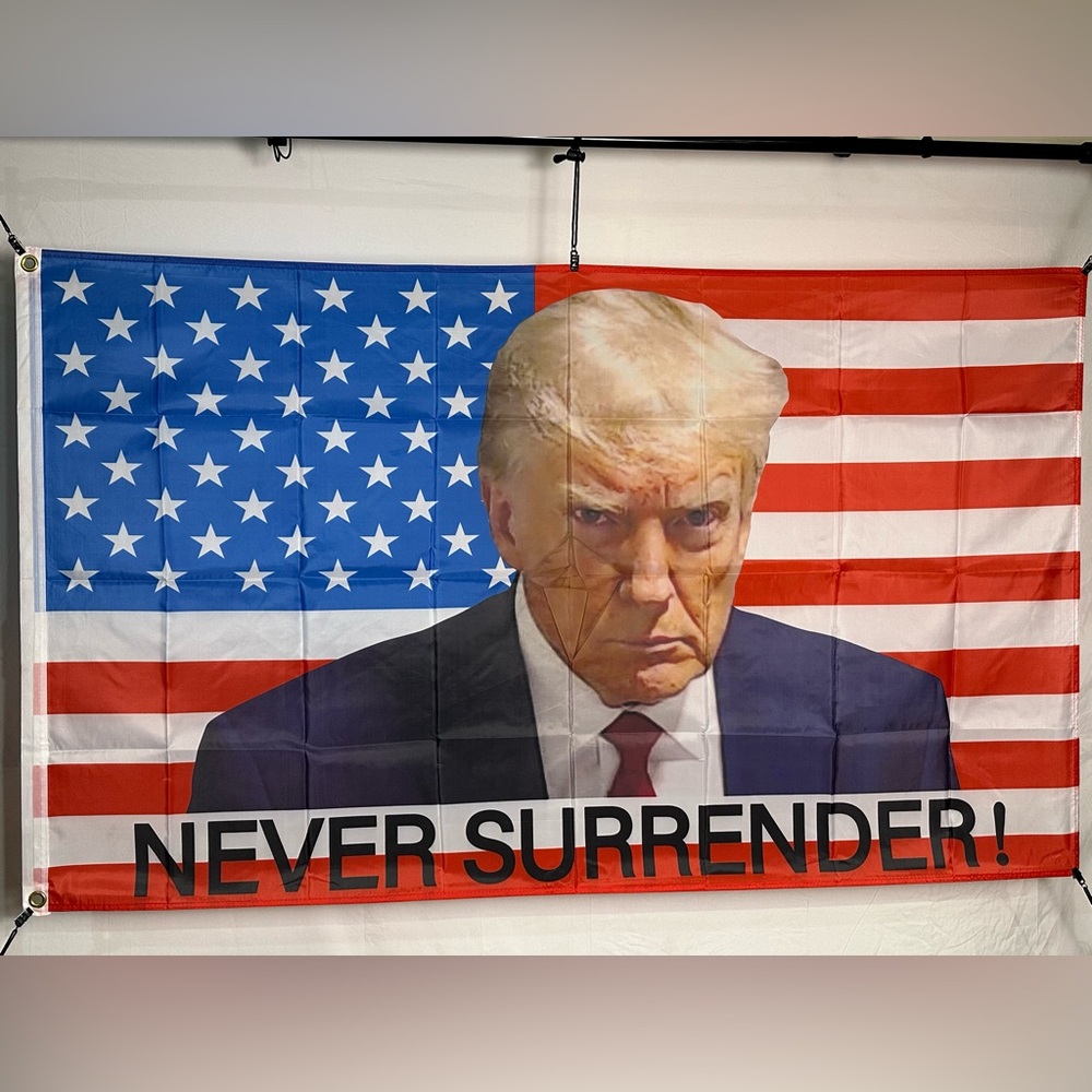 Never Surrender American Flag 5x3Ft.